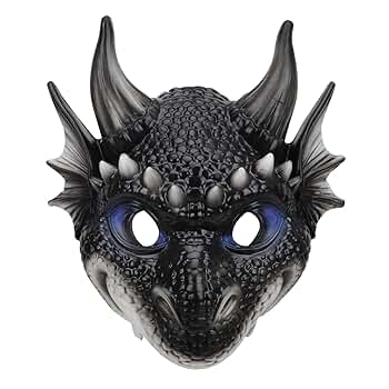 邦楽 MASCHERA - DRAGONHEADS DRAGONTAILS Dragon Mask — Red