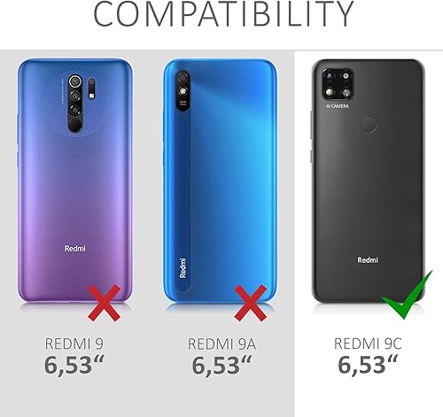 Miniatura 6 de kwmobile Funda compatible con Xiaomi Redmi 9C - Funda protectora de silicona TPU suave y delgada - Menta mate