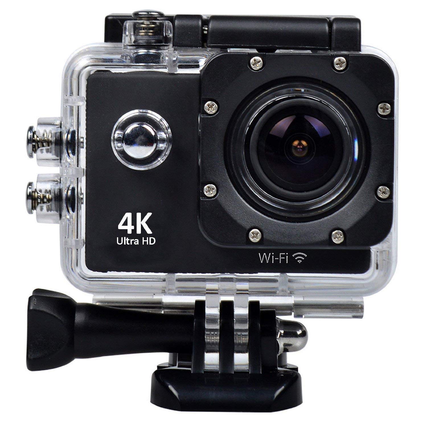 Drumstone ( First TIME in India with 20 Years Warranty 4K Action Camera Ultra HD 170D Wide Angel Go Waterproof Pro Sports Video 1080 Camera, Dual 2 Inch LCD 16 MP Image Sensor 170 Wide-Angle Lens