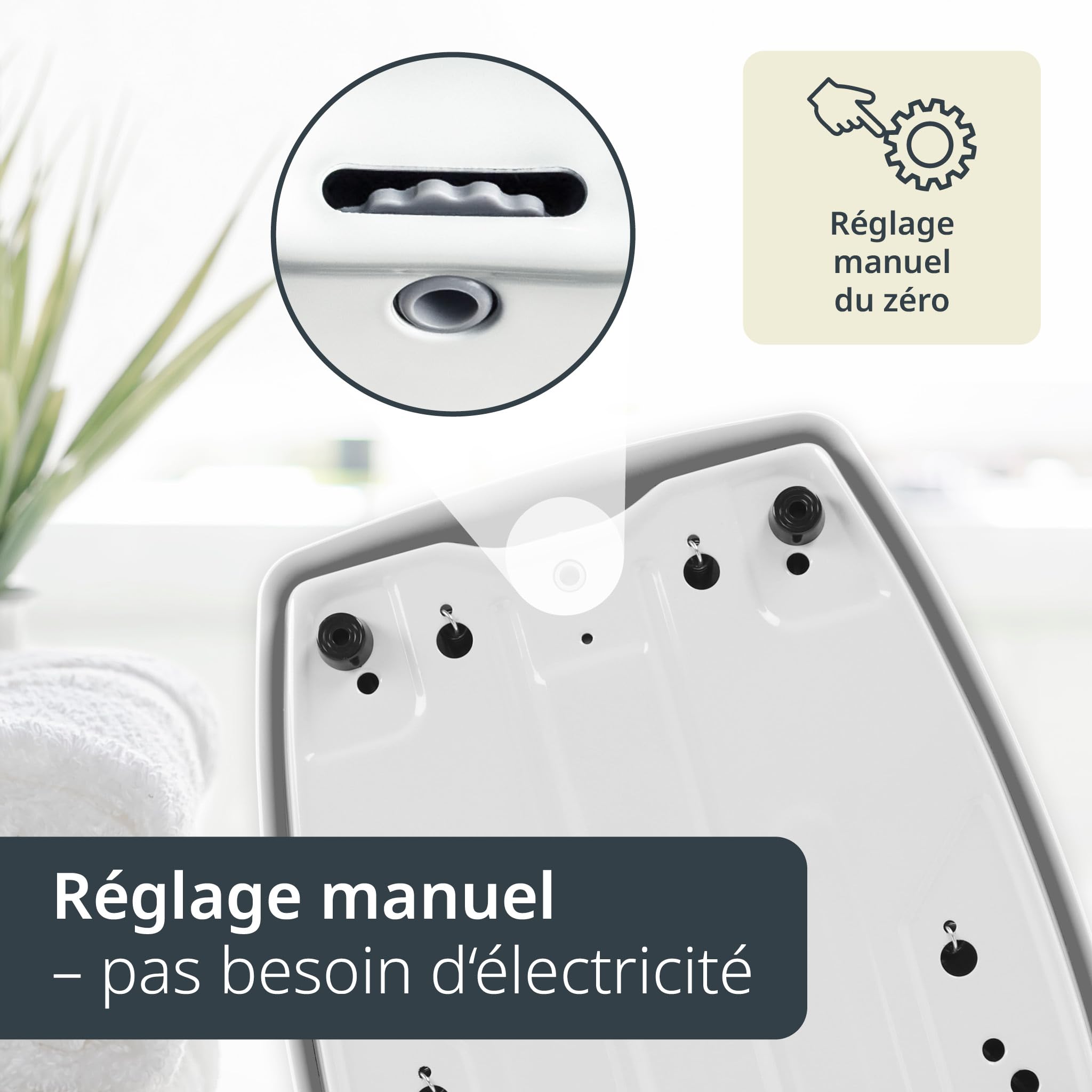ADE Balance pèse personne mécanique au look retro | fiable et precis | facile à lire | balance analogique avec grand cadran | sans piles | jusqu'à 136 kg | noir