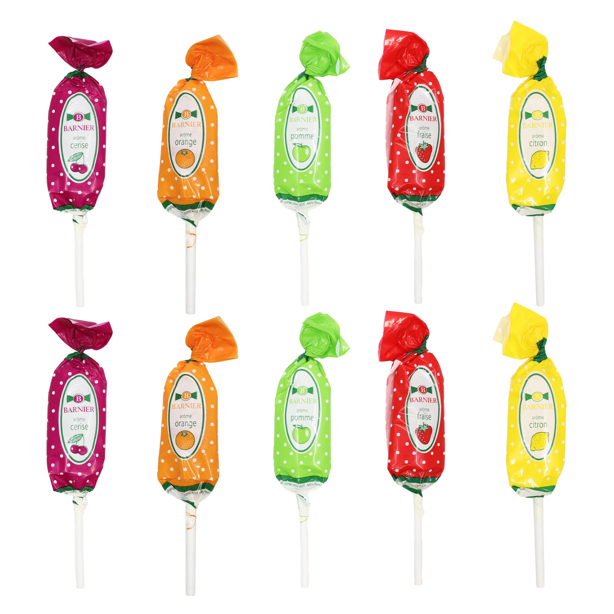 Bonbons Barnier Fruit Assorted Lollipops 10pcs