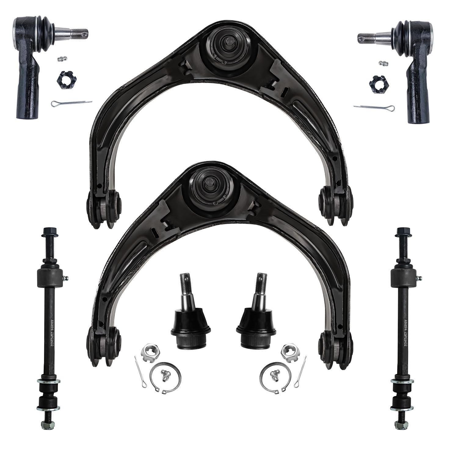 Detroit Axle - 4WD Front 8pc Control Arms Kit for 2006-2008 Dodge Ram 1500