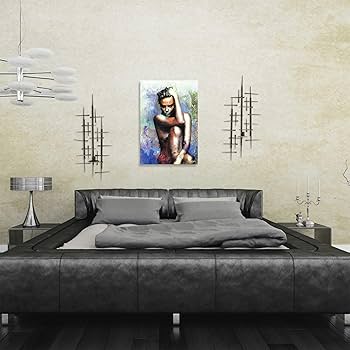 Amazon.co.jp: Pop Art 'Charlize Theron Blue Daze 2' 作者