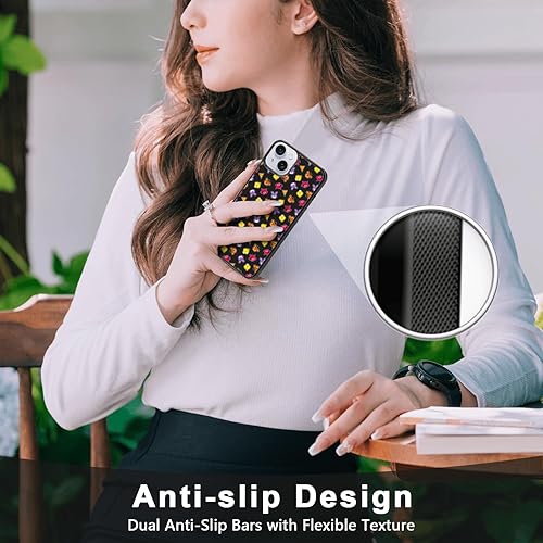 Miniatura 4 de Funda protectora para iPhone 15 Plus, funda protectora de TPU a prueba de golpes con diseño de oso de dibujos animados y Foxy de FNAF Five Nights,