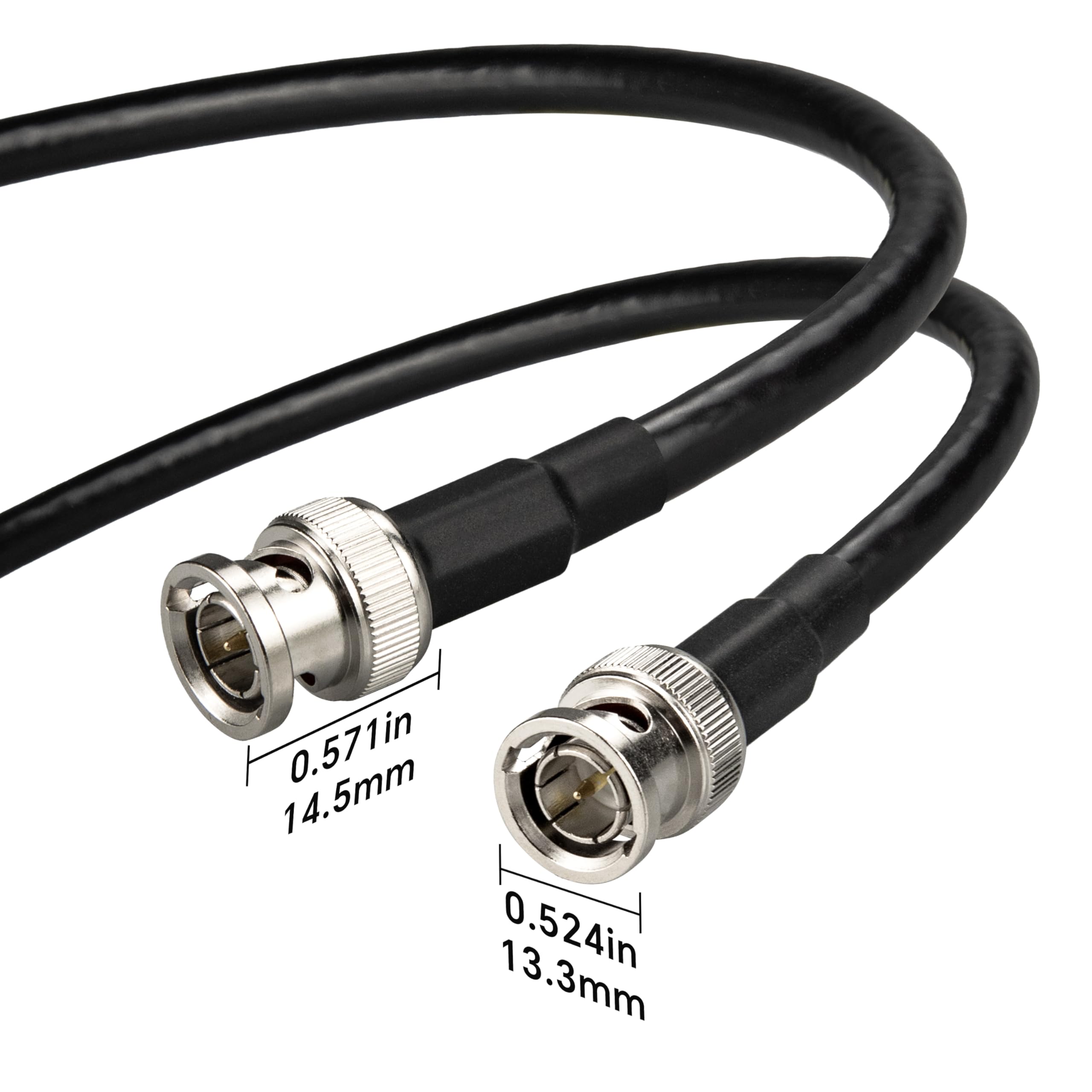 Cavo BNC SDI 15 Metri Cavo Coassiale RG6 75 Ohm Basso Attenuazione Connettori BNC Plug&Play per Sistemi CCTV Videocamere Sicurezza DVR 3G-SDI Impianti Videosorveglianza