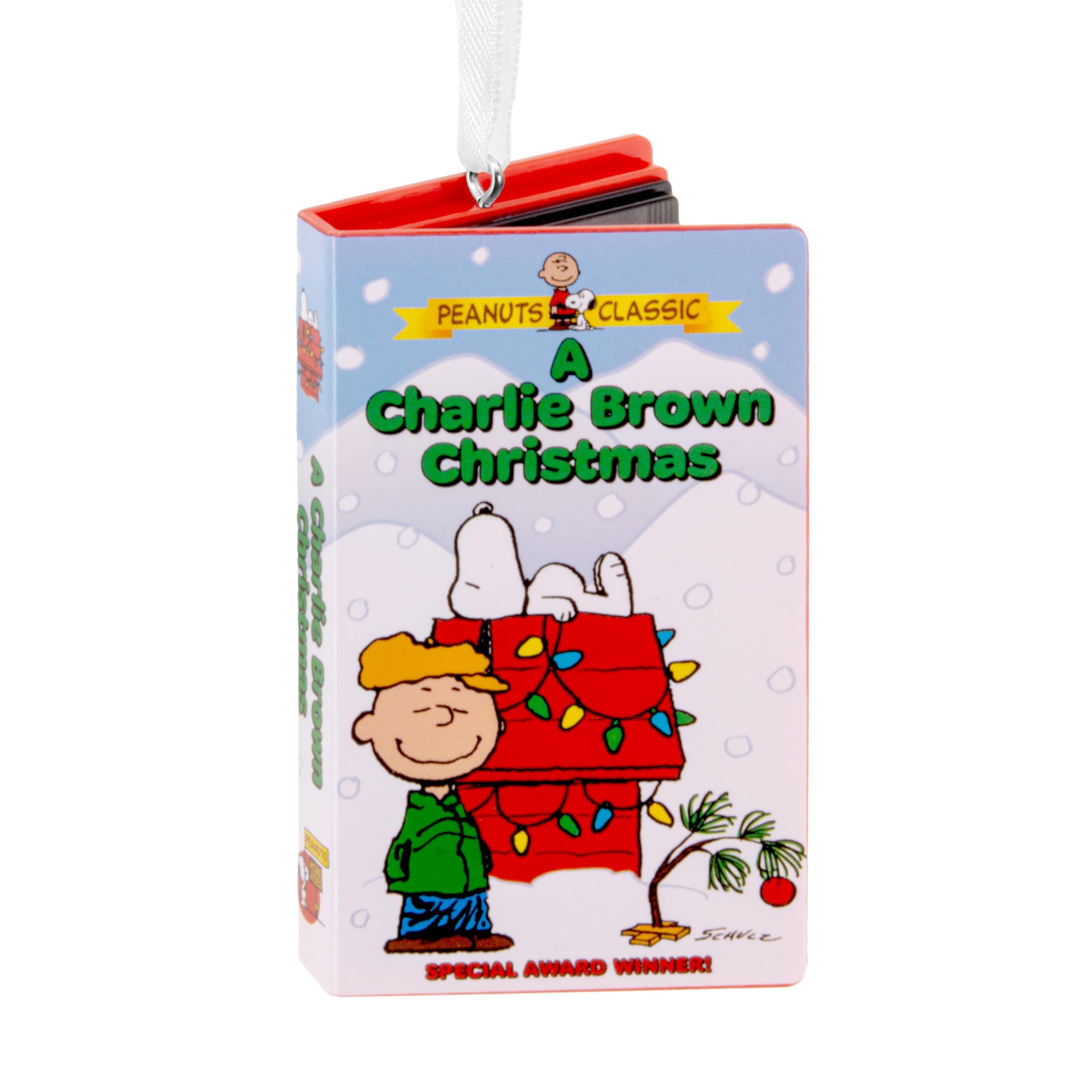 Hallmark A Charlie Brown Christmas VHS Hanging Ornament, Tree Decoration, PEANUTS, Christmas, Blue