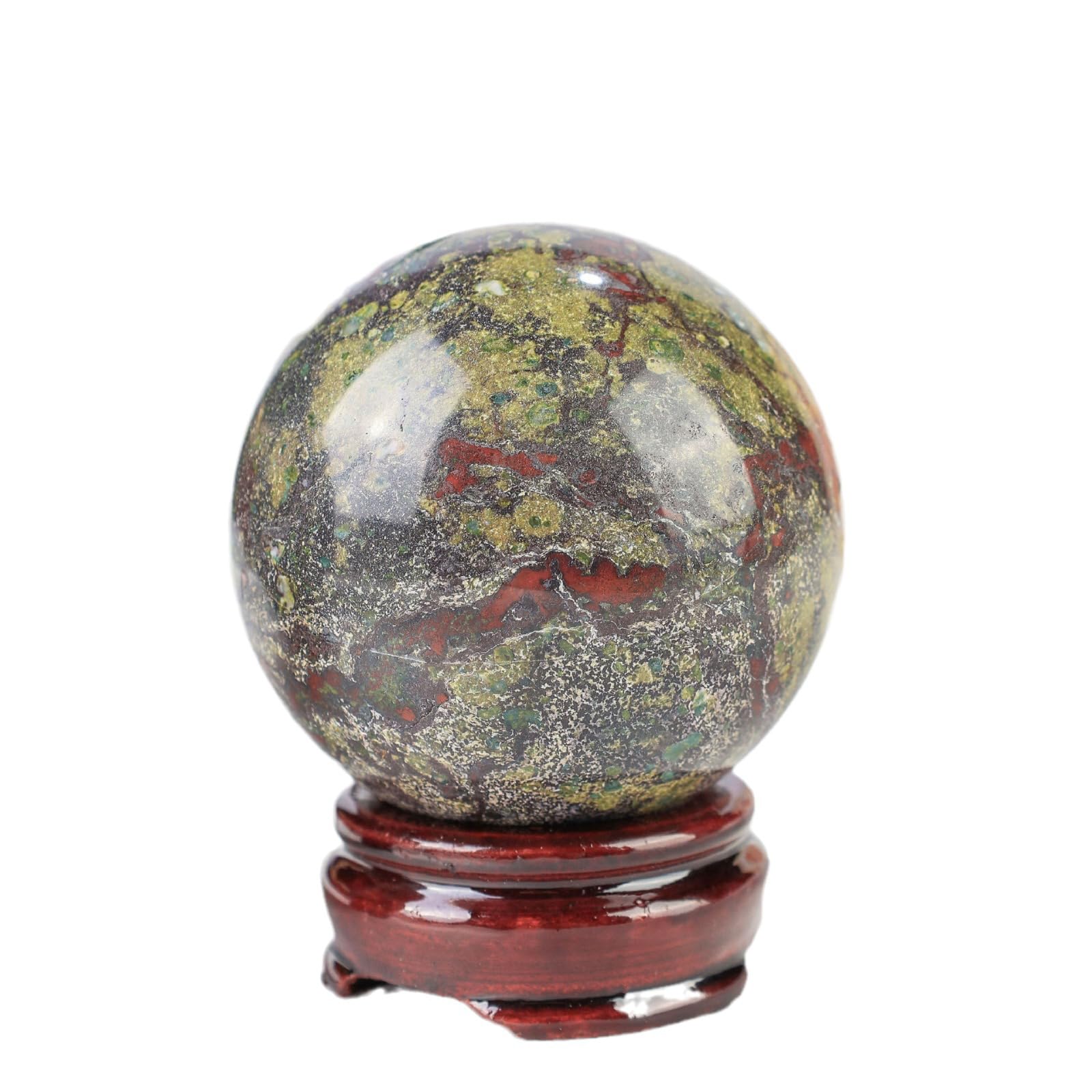 NIBHZ Natural rough natural ball, dragon blood stone ball, for decoration Full text,40~50mm