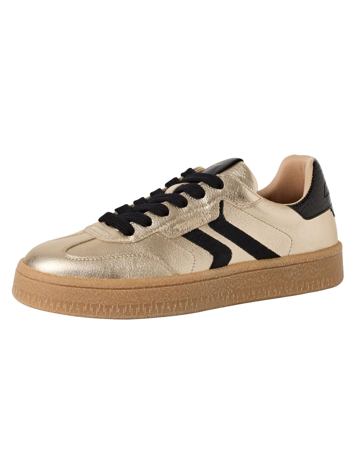 Tamaris Women's Lace-Up Leather, Lt Gold Comb, 6.5 UK
