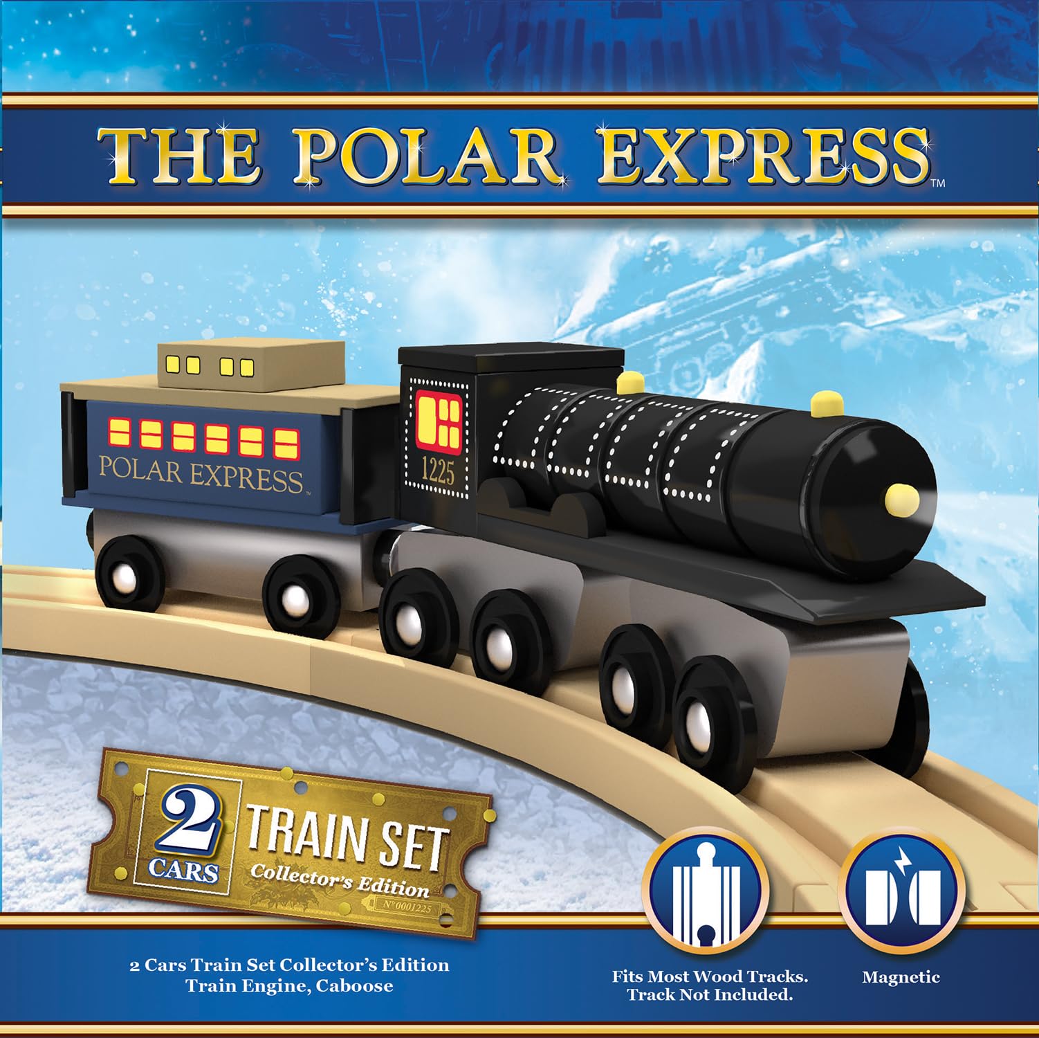 Amazon.com: MasterPieces The Polar Express Train Wooden Engine and 