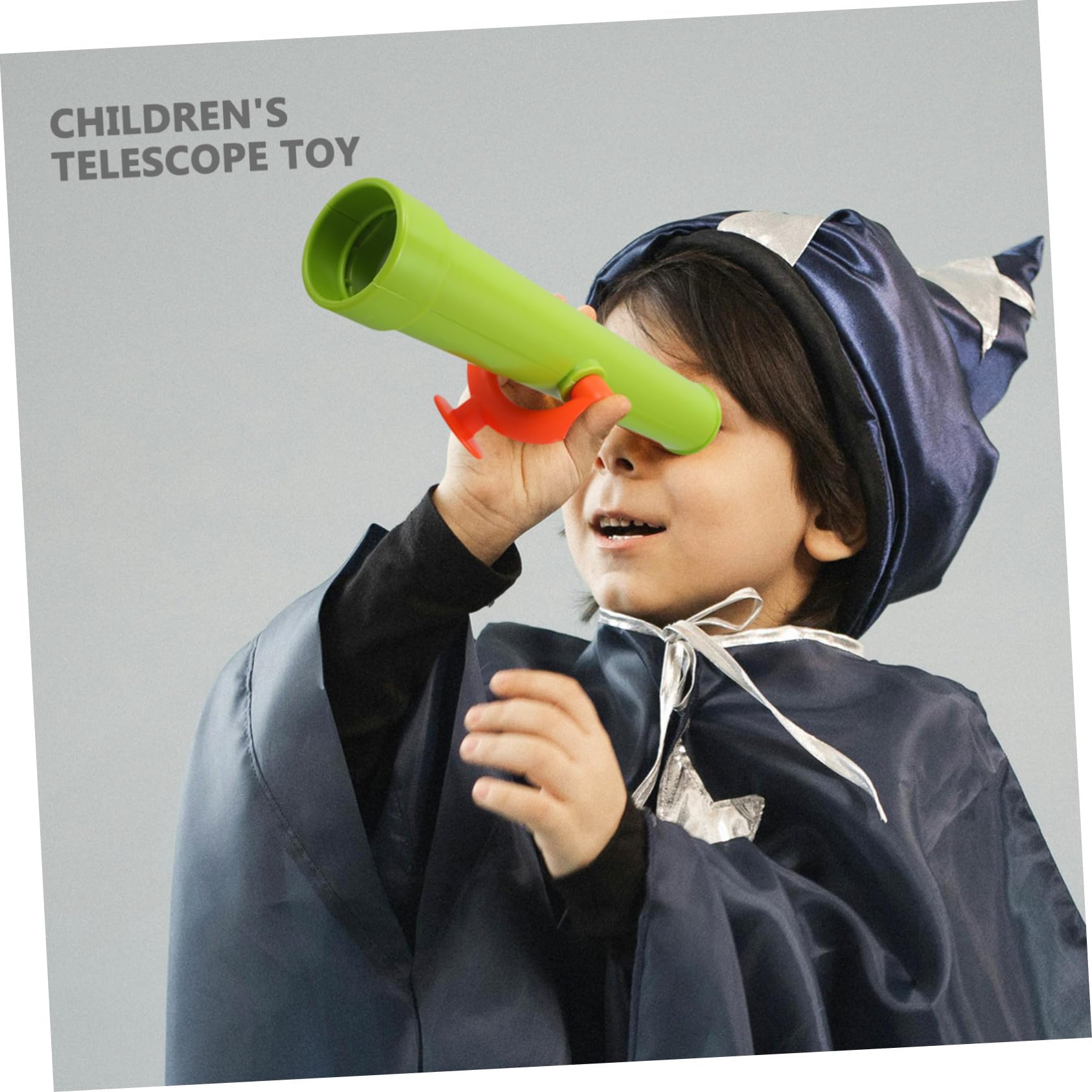 Telescopio Pirata de Juguete para Niños, Telescopio Monocular Pequeño Verde, Accesorio para Columpios, Resistente y Portátil, Adecuado para Juegos al Aire Libre y Aprendizaje Educativo