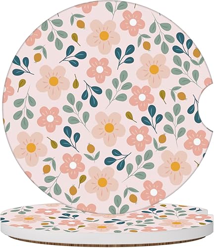 Miniatura 10 de Elegantes posavasos de rosa azul para portavasos de automóvil, paquete de 2 posavasos de portavasos de automóvil para mujeres y hombres, 2.56