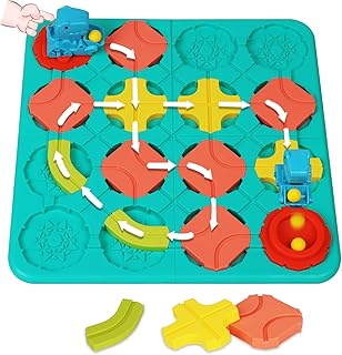 Montessori Toys for 3 4 5 Year Old, Logical Road Builder 4 Levels & 118+ Skill-Building Challenges, Educational Smart STEM Puzzles Game for Kids, Preschool Travel Toy 6-8 Boys & Girls Birthday Gifts