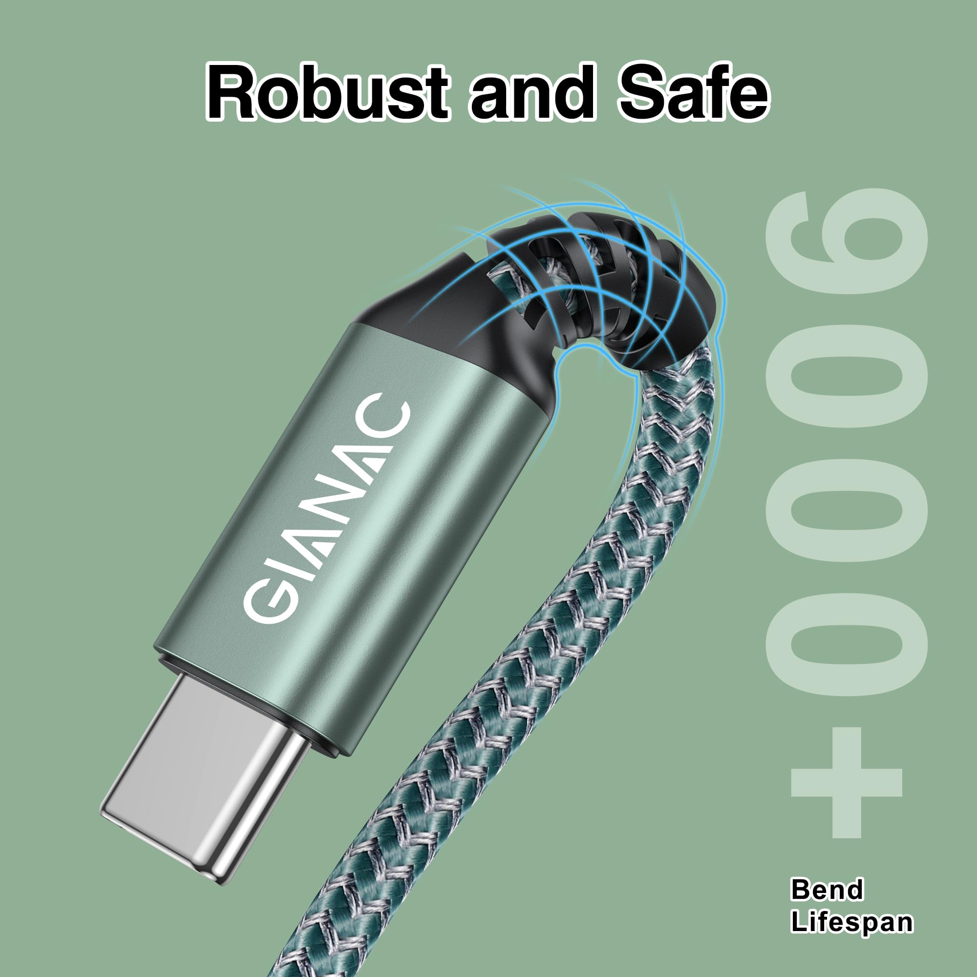 Cavo USB Type-C 5M, Cavo USB C Lungo Cavo di ricarica USB C Tipo C 3.1A cavo di ricarica e cavo dati USB C per Galaxy S22 S21 S20 S10,Huawei P9 P20 P10 P30, Xiaomi,Sony,OnePlus