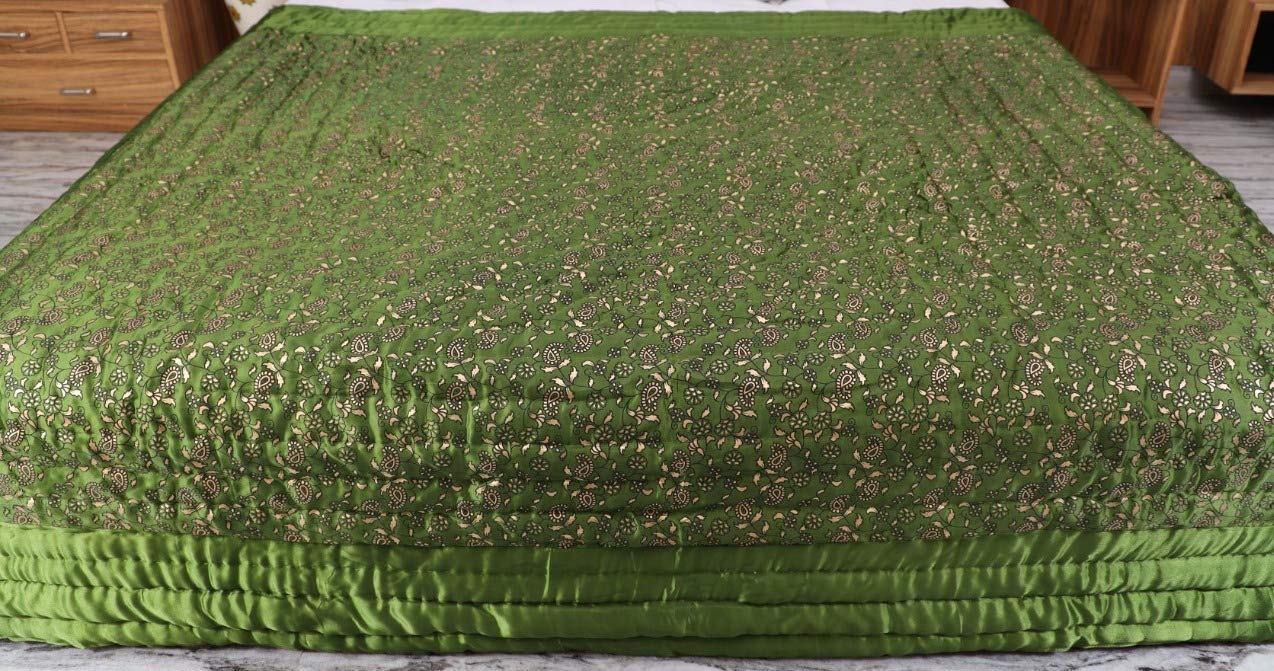 Buy S J Jaipur Rajai Galaxy Filled Floral Print Double Bed Jaipuri