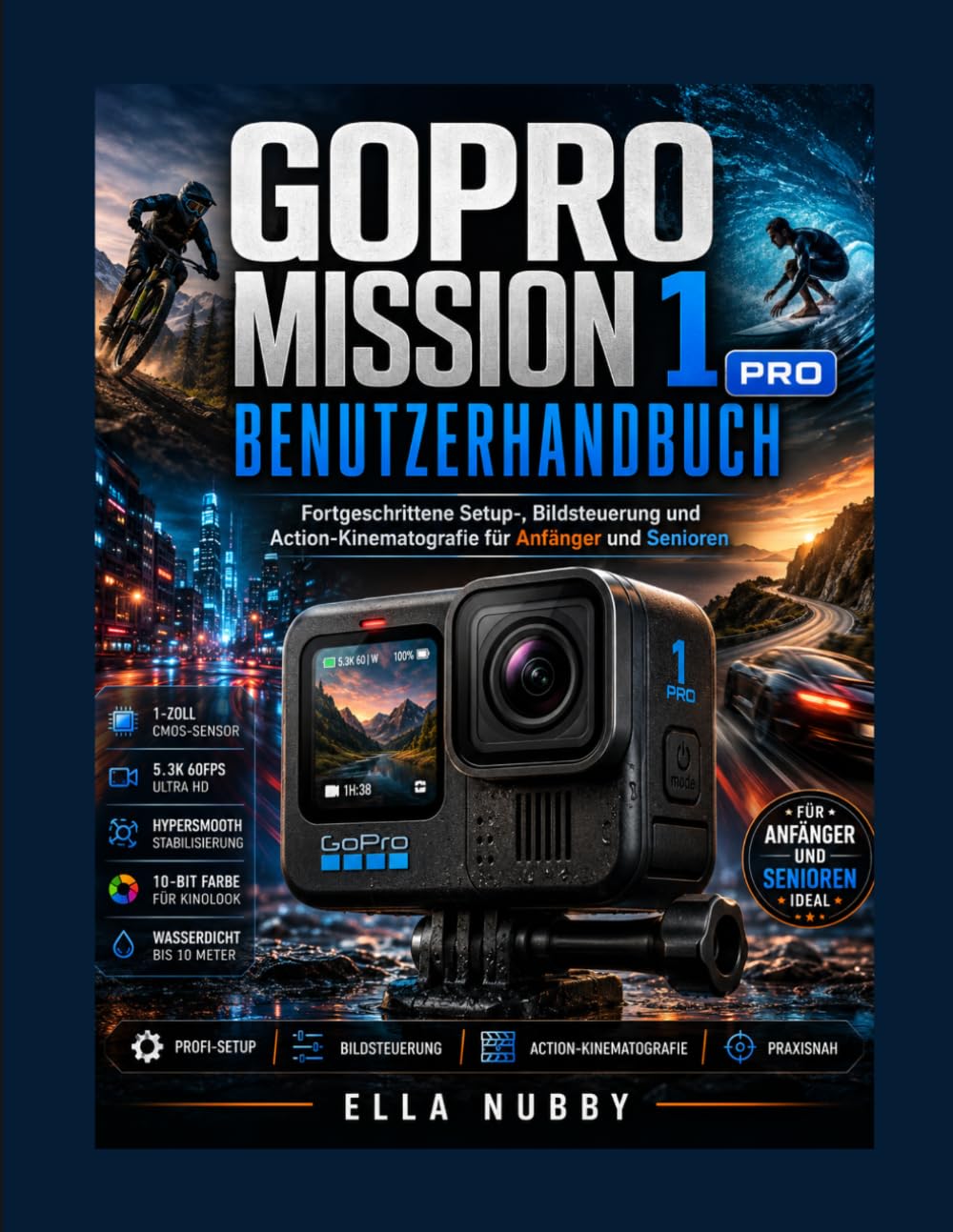 GOPRO MISSION 1 PRO BENUTZERHANDBUCH: Fortgeschrittene Setup-, Bildsteuerung und Action- Kinematografie für Anfänger und Senioren