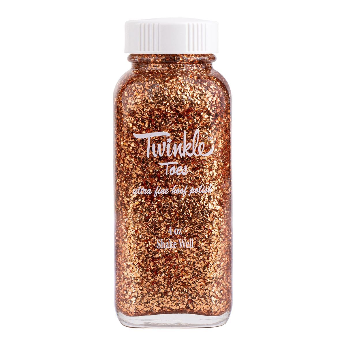 Twinkle Toes Glitter Hoof Polish 4oz 1 Color with Glitter Resource Guide (Copper)