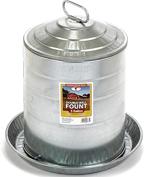 Little Giant Farm & Ag 9835 5 Gallon Double Wall Fount