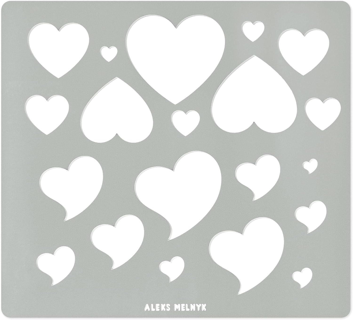 Amazon com : Aleks Melnyk No 203 Metal Stencil for Jewelry Shape