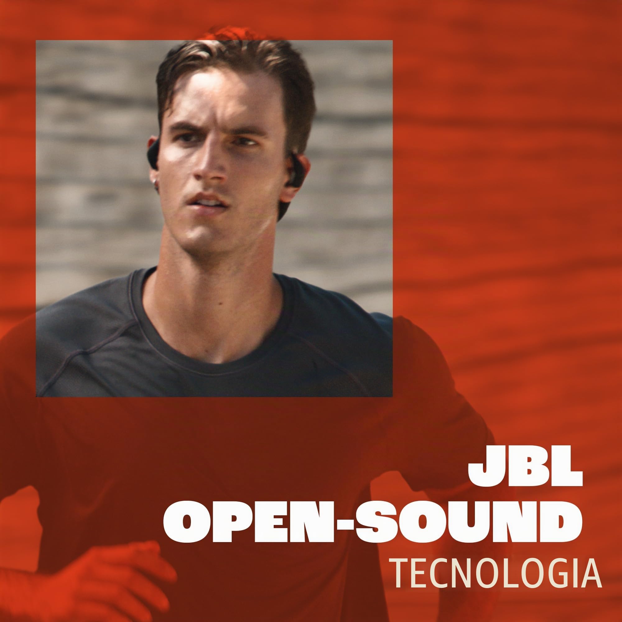 JBL Endurance Pace Cuffie Sportive Open-Ear con Bluetooth, Autonomia di 10 Ore, Archetto in Titanio Ultraleggero, Resistenza a Polvere e Acqua IP68, Tecnologia JBL OpenSound, Grigio/Nero
