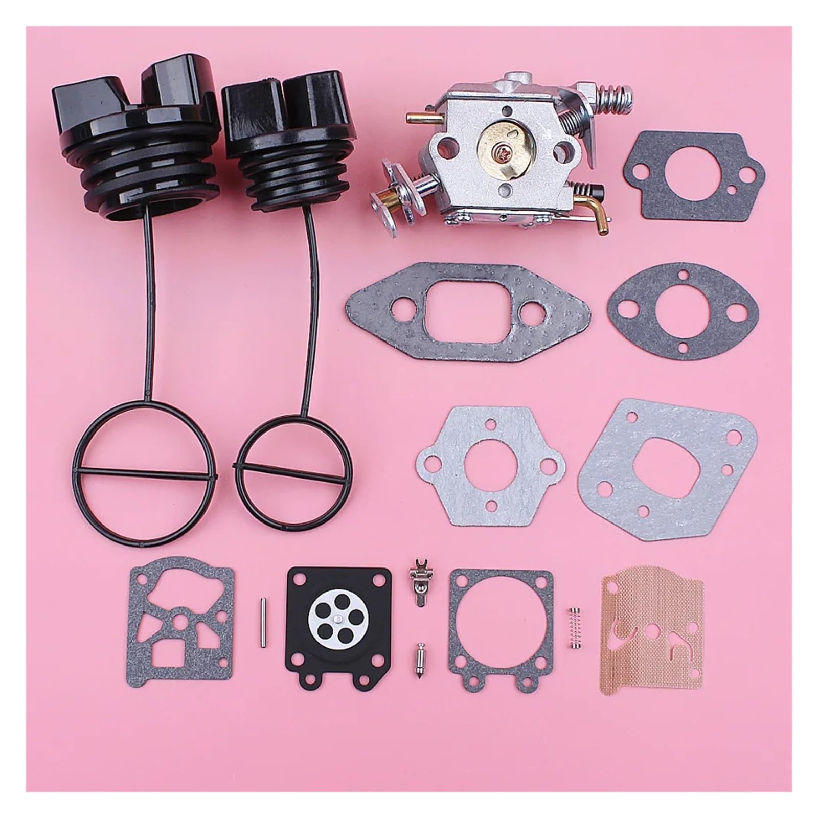 Joint carburateur tronçonneuse 370 kit réparation moteur thermique et bouchon huile