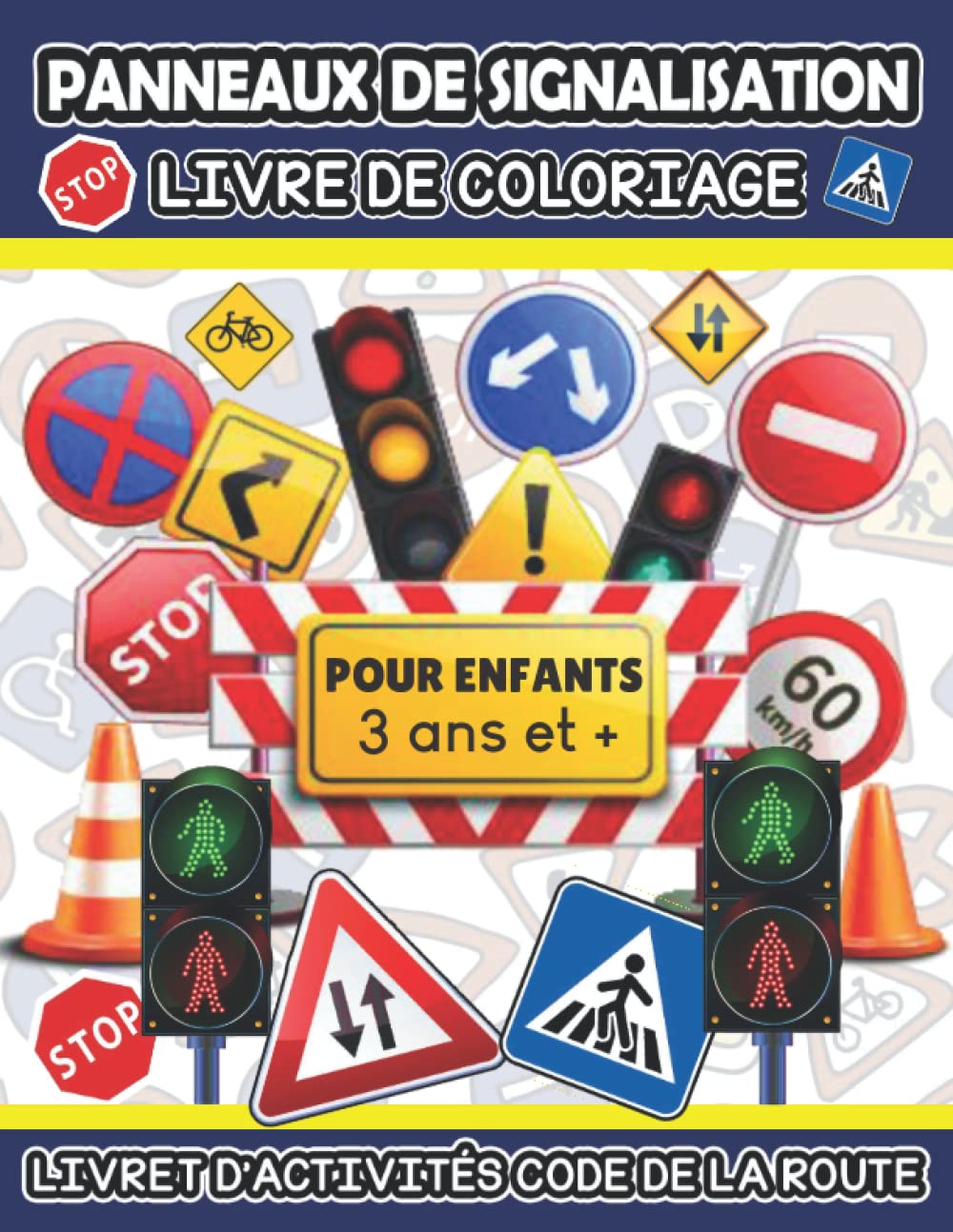 Panneaux Signalisation Enfants Alldoro - 6 Panneaux + 3 Supports - Parcours Circulation 72cm