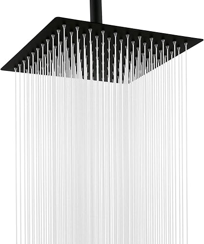 Cabezal de ducha tipo cascada, de acero inoxidable de 8 pulgadas, de acero inoxidable, cabezal de ducha de alta presión, cabezal de repuesto de