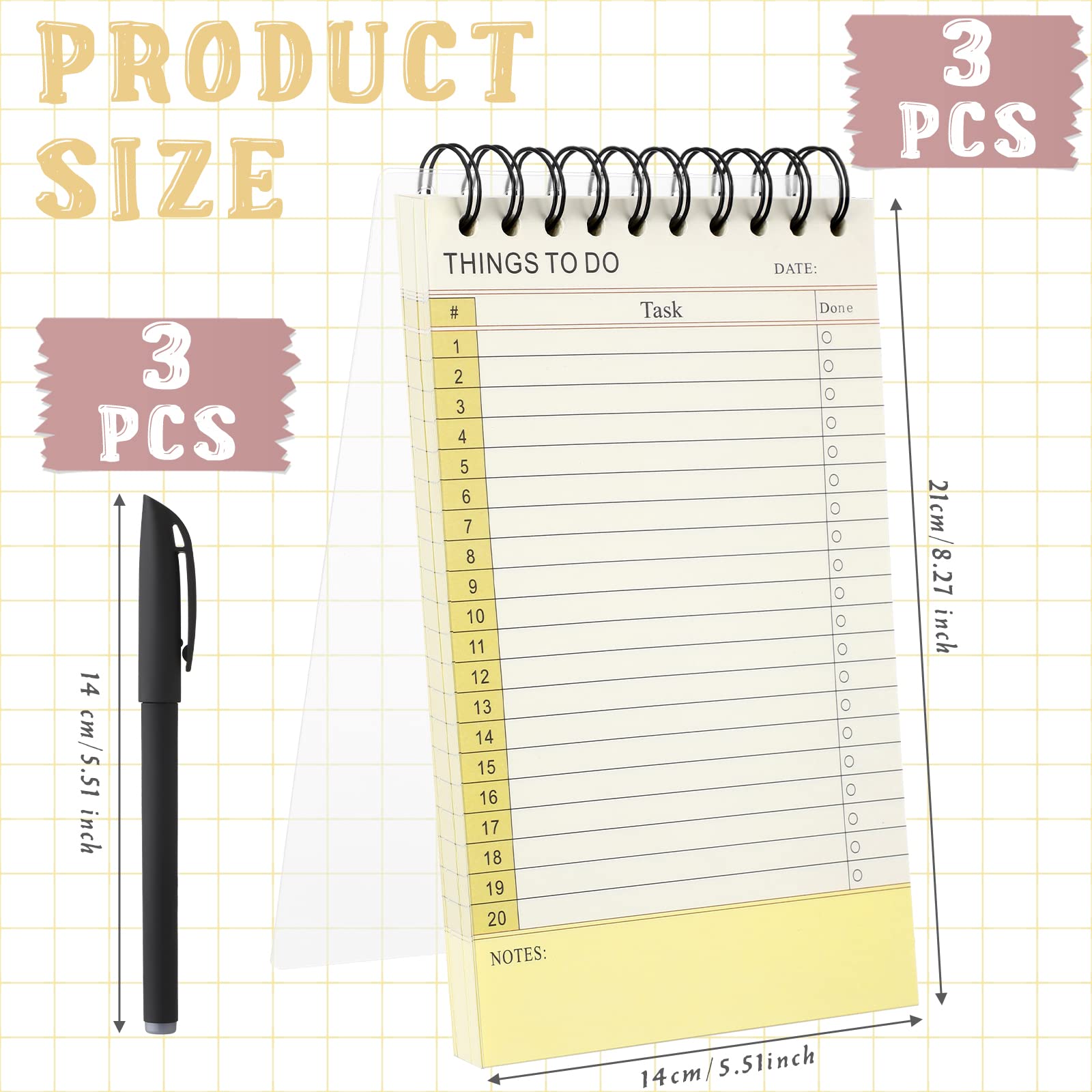 Agenda Diaria Sin Fecha, Cuaderno De Lista De Tareas Con Calendario Por Hora Regolden-Book Calendarios