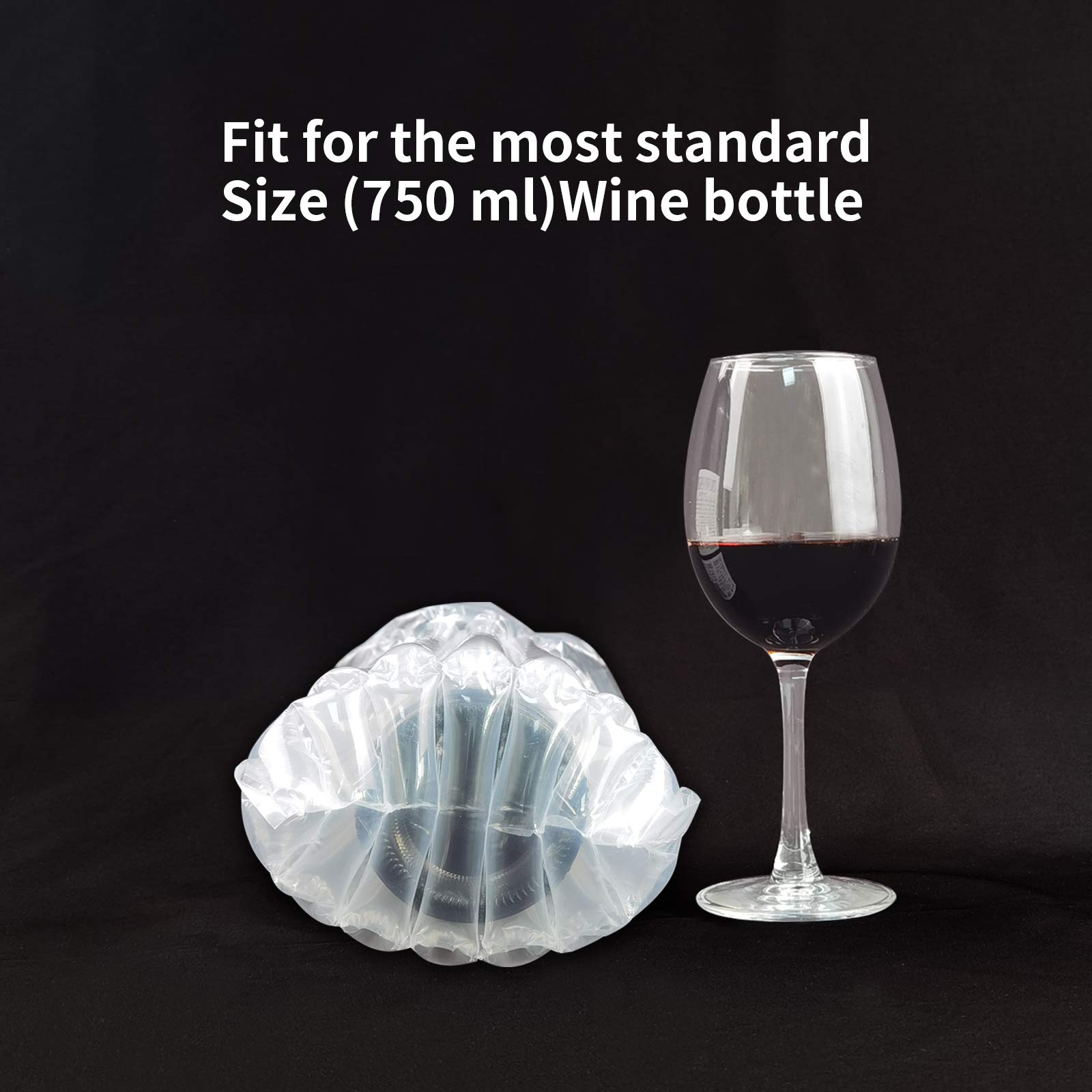 Protezione per bottiglie di vino, protezione per bottiglie gonfiabile