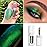 MAKI YIKA Glitter Eyeshadow Green Liquid Multichrome Eyeshadows Long Lasting Metallic Chameleon Eye Shadow Holographic Eye Topper Glitters (2 Peacock)