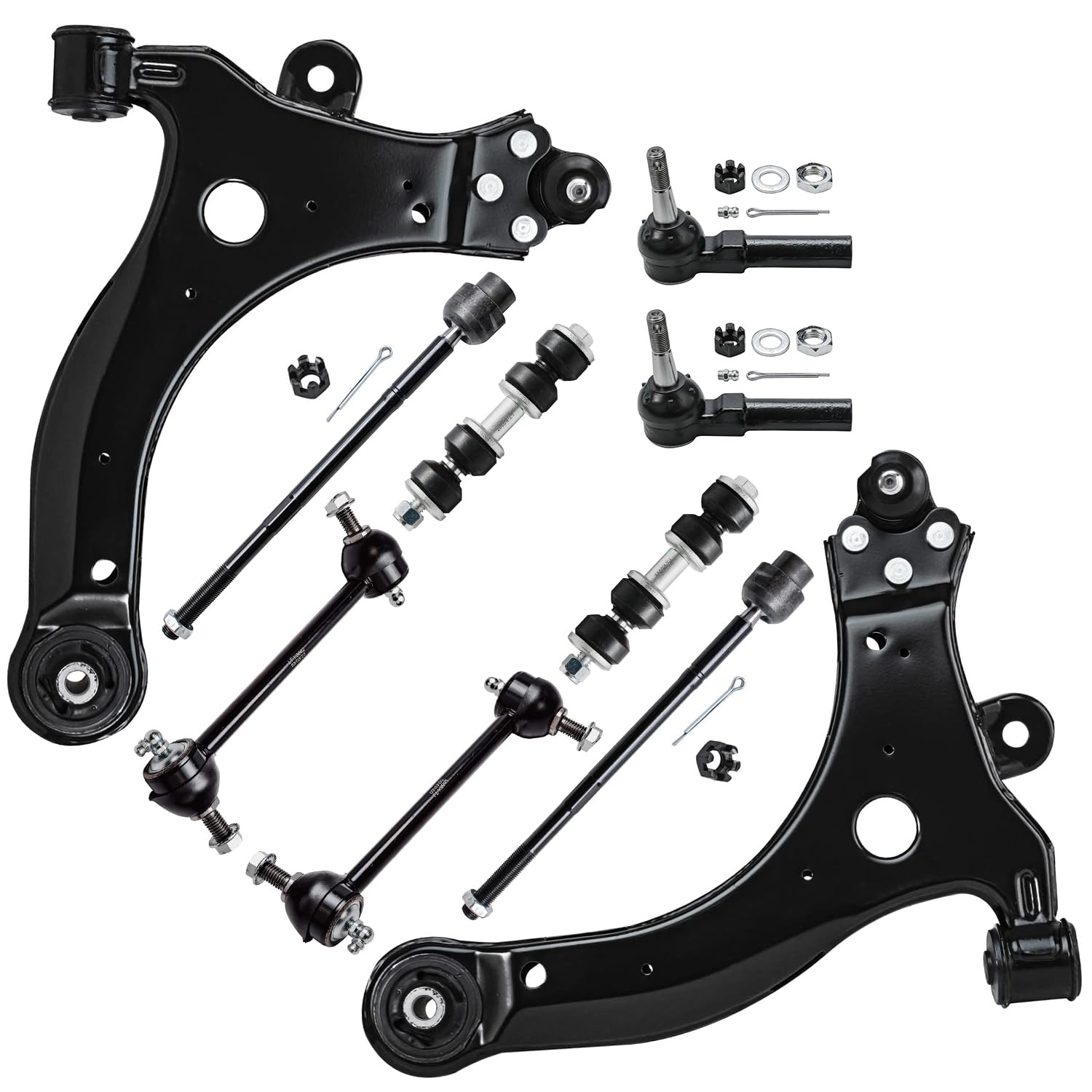 Detroit Axle - Front End Kit for Chevy Impala Monte Carlo Buick LaCrosse Century Regal Pontiac Grand Prix, 2 Lower Control Arms Ball Joints 4 Inner