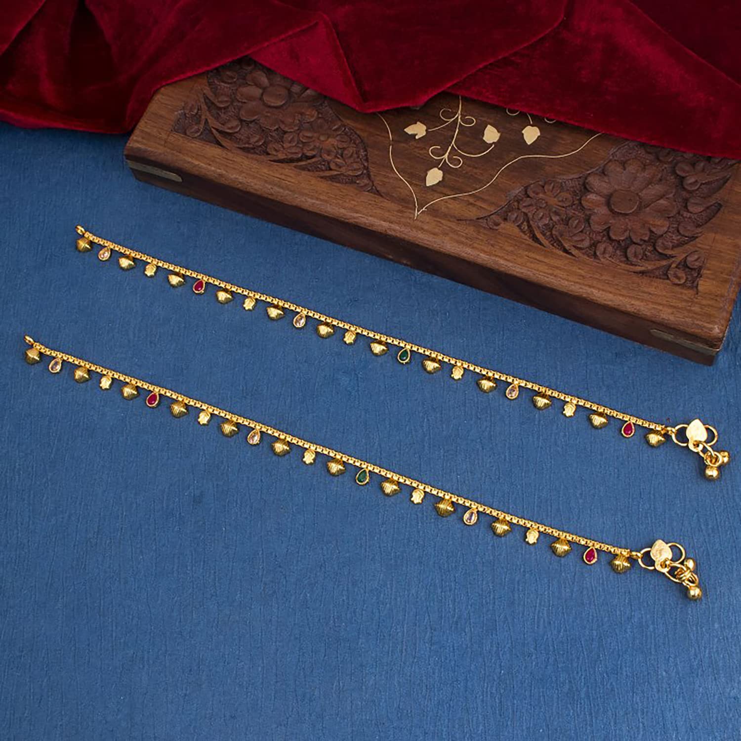 Stunning Plated Anklet For Women