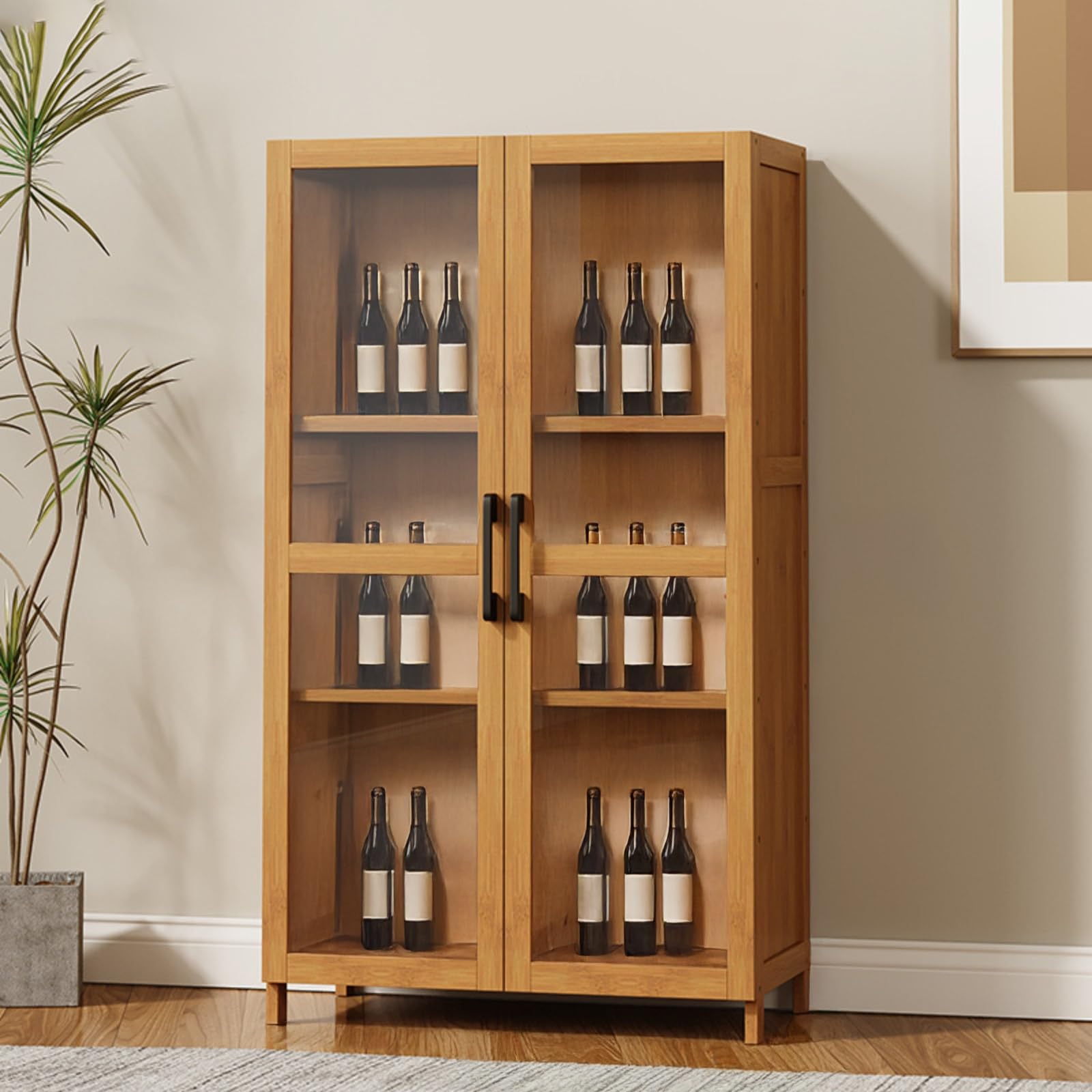 Amazon.co.jp: CTREVL ウイスキー 棚 おしゃれ ワインバーキャビネット