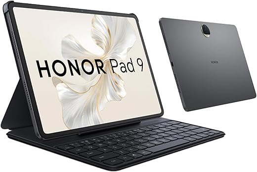 HONOR Pad 9 with Free Bluetooth Keyboard, 12.1-Inch 2.5K Display, 8GB, 256GB Storage, Snapdragon 6 Gen 1 (4nm), 8 Speakers, Up-to 17 Hours, Android…