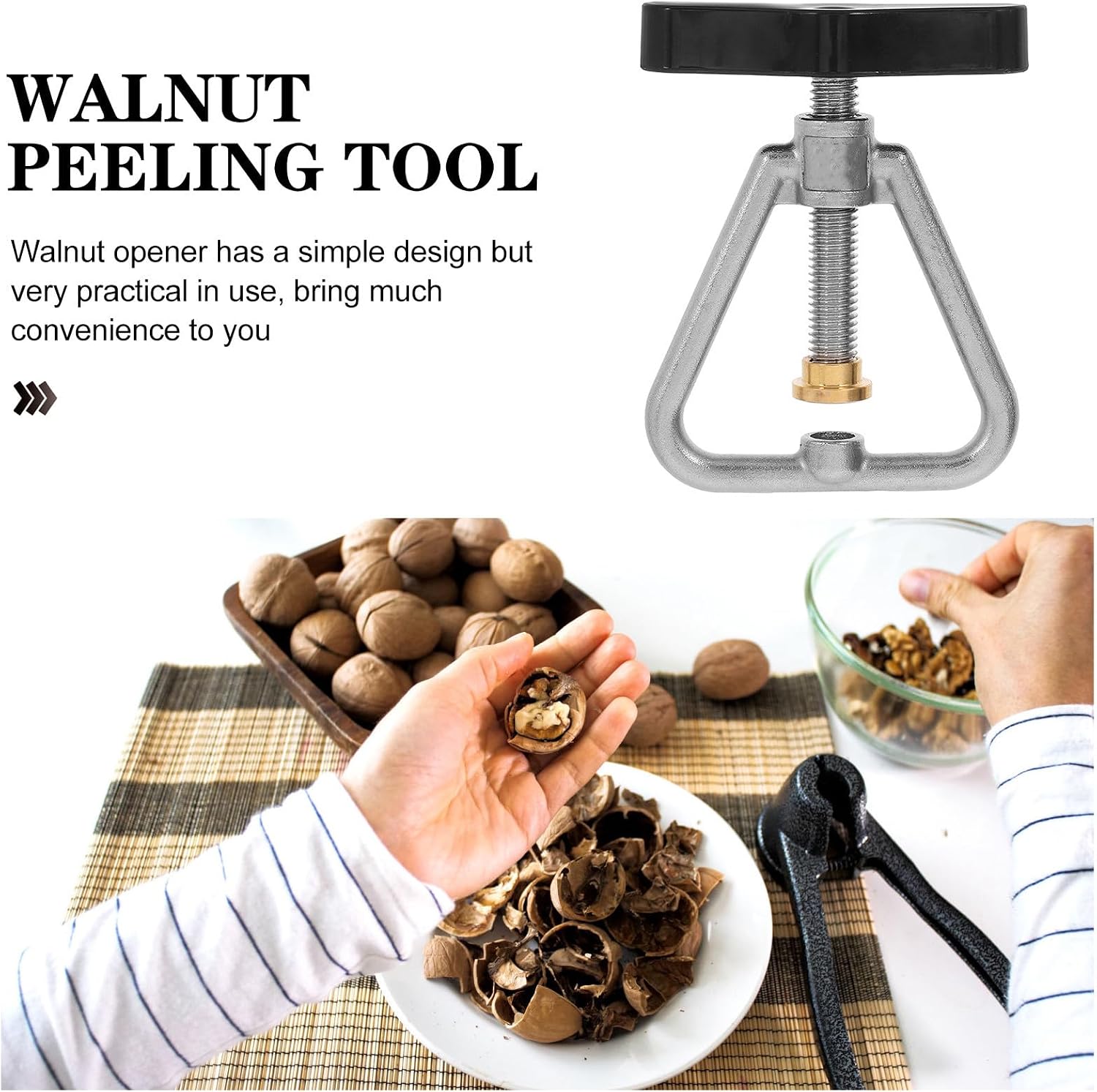 Stainless Steel Nut Cracker Tool for Chestnuts and Hazelnuts