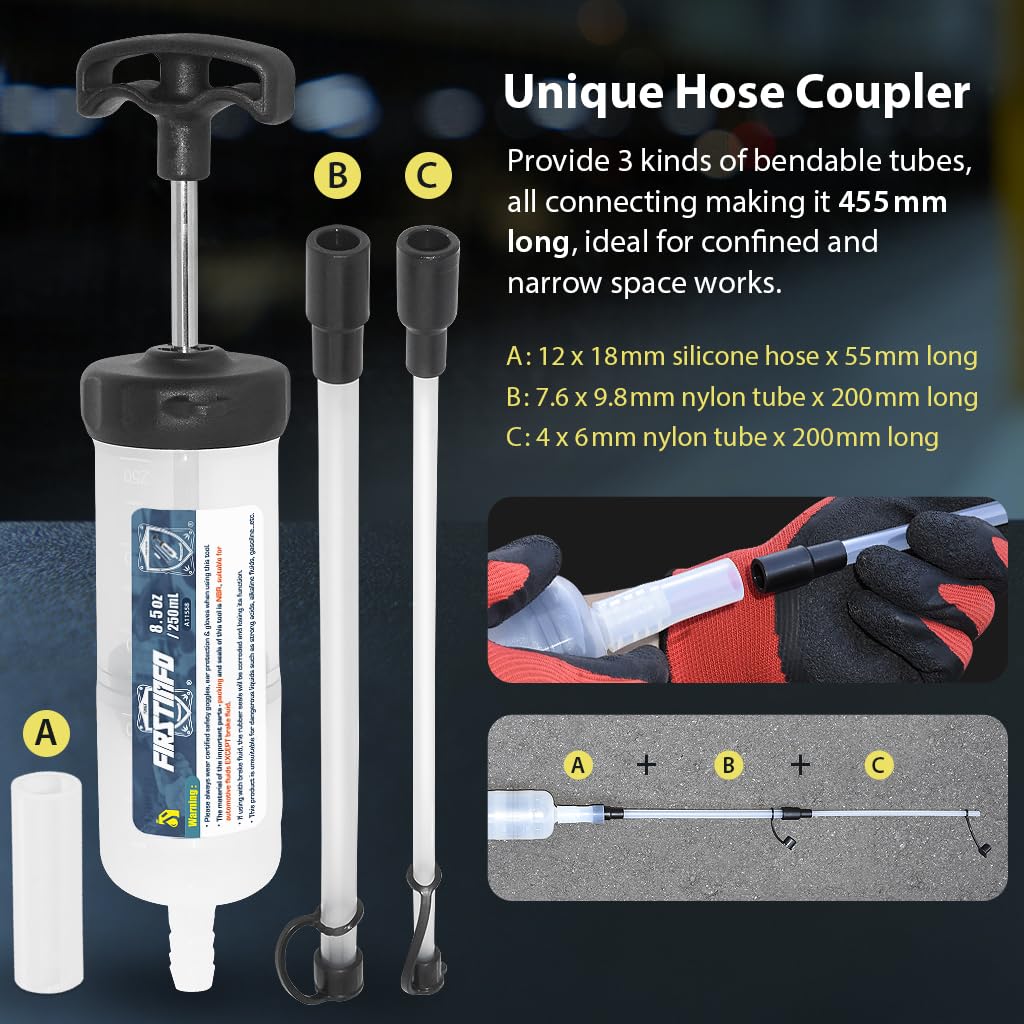 FIRSTINFO A11558 | 250ml | Pompe de Recharge et d'extraction | Seringue Pompe de Transfert