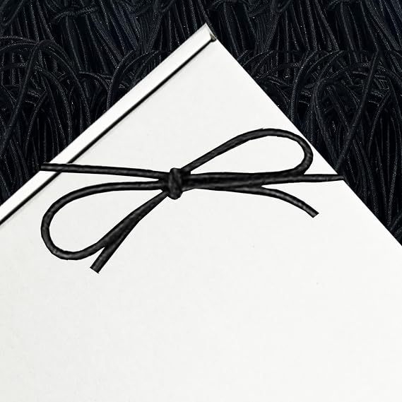 K-Kraft 16-Inch Stretch Loops for Crafts and Easy Gift-Wrapping 100 Count (Black)
