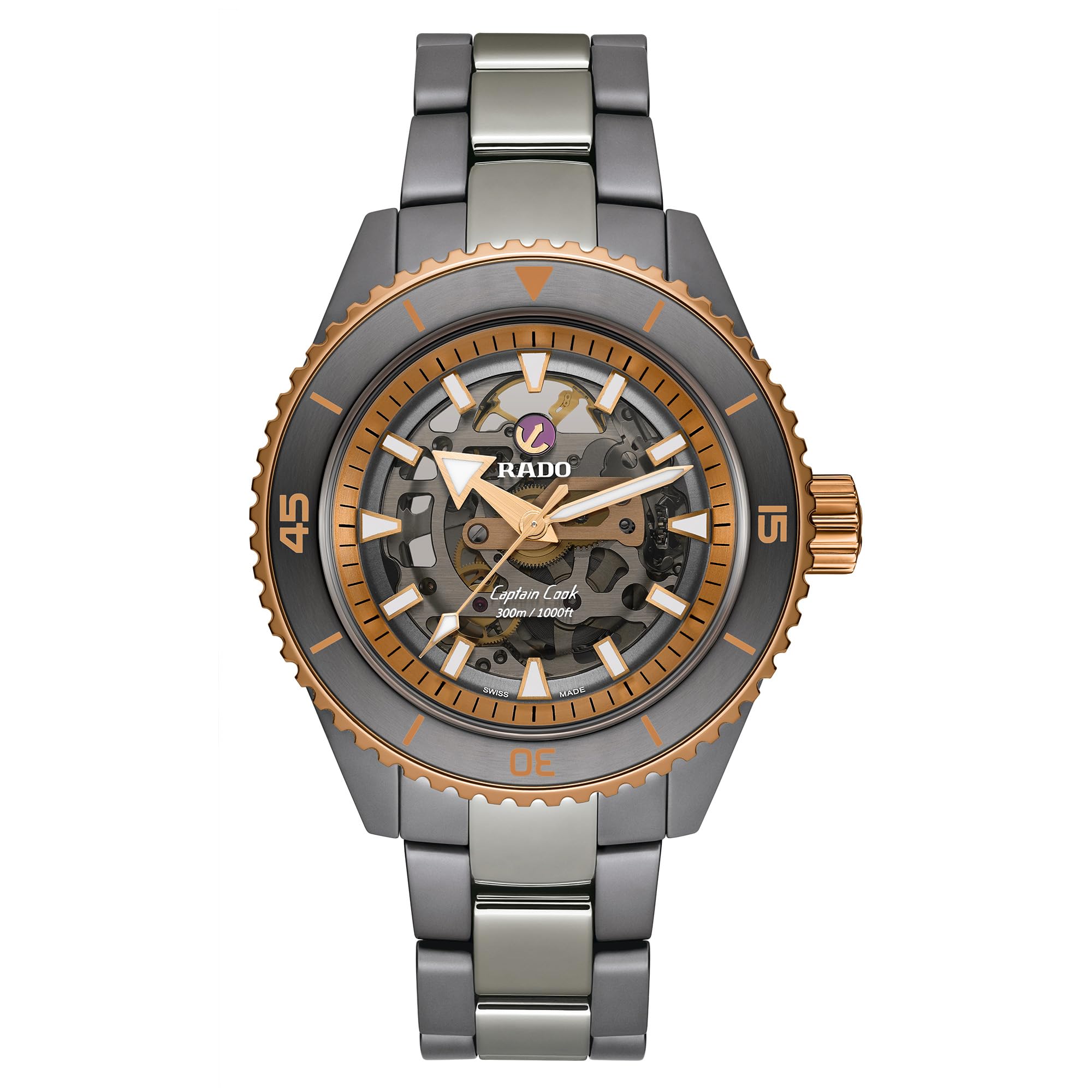 【ジャンク】RADO　キャプテンクック　稼働品 RADO Captain Cook High-Tech Ceramic ラドー キャプテン クック