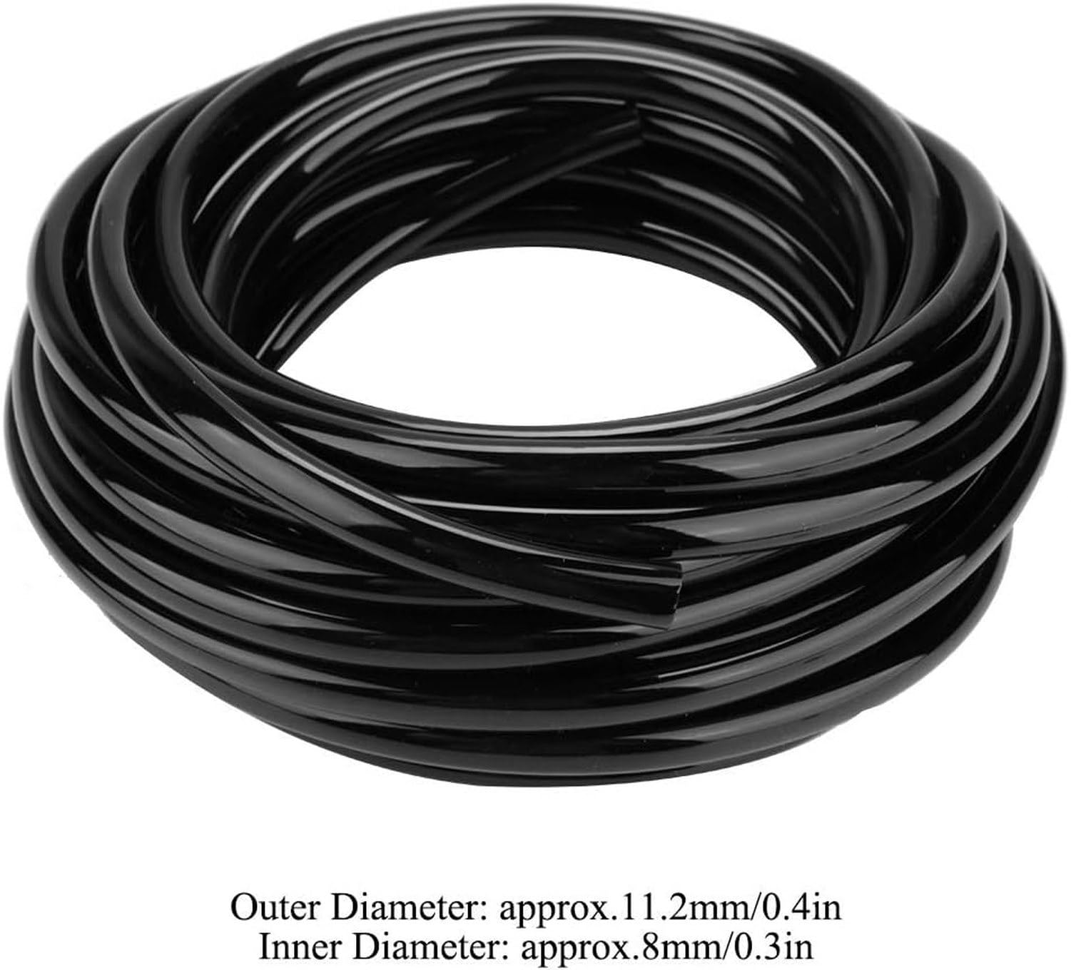 Tuyau d'arrosage de Jardin 10 mètres, Tube PVC 8/11 mm pour système d'irrigation Goutte à Goutte, Flexible pour Potager Serre Balcon pelouse, avec Jets et pulvé