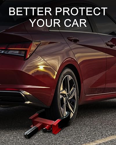 Miniatura 7 de KNFRXO Bloqueo de neumático ajustable de seguridad para remolques, antirrobo, para remolques, automóvil, SUV, barco, motocicleta, carrito de golf,