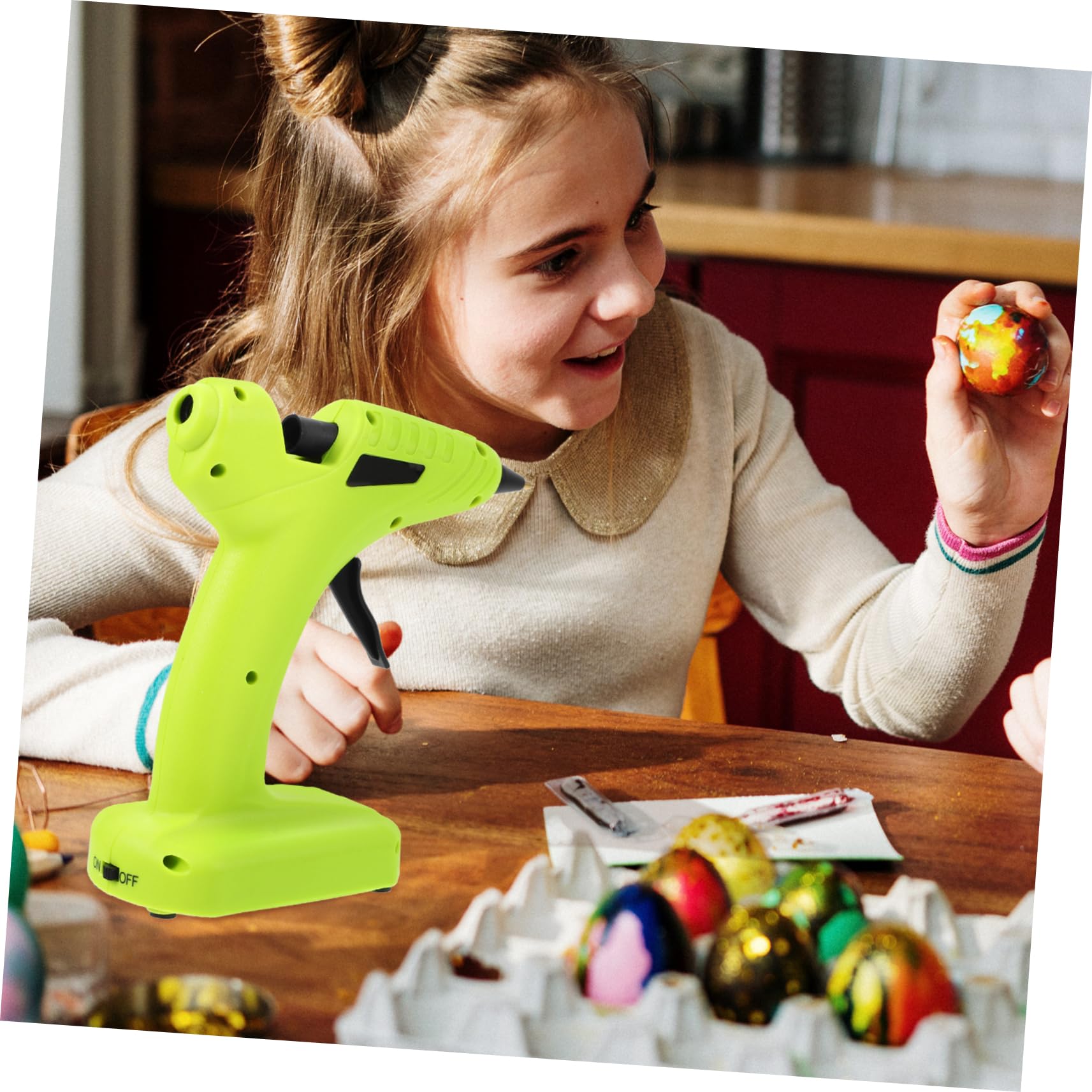 NUOBESTY 3 Pz Per Colla a Caldo Attrezzo Bastoncini Di Colla a Caldo Kit Di Strumenti Stick Di Colla a Caldo Colla a Caldo Senza Fili Bastoncini Di Colla Per Colla Green Addominali