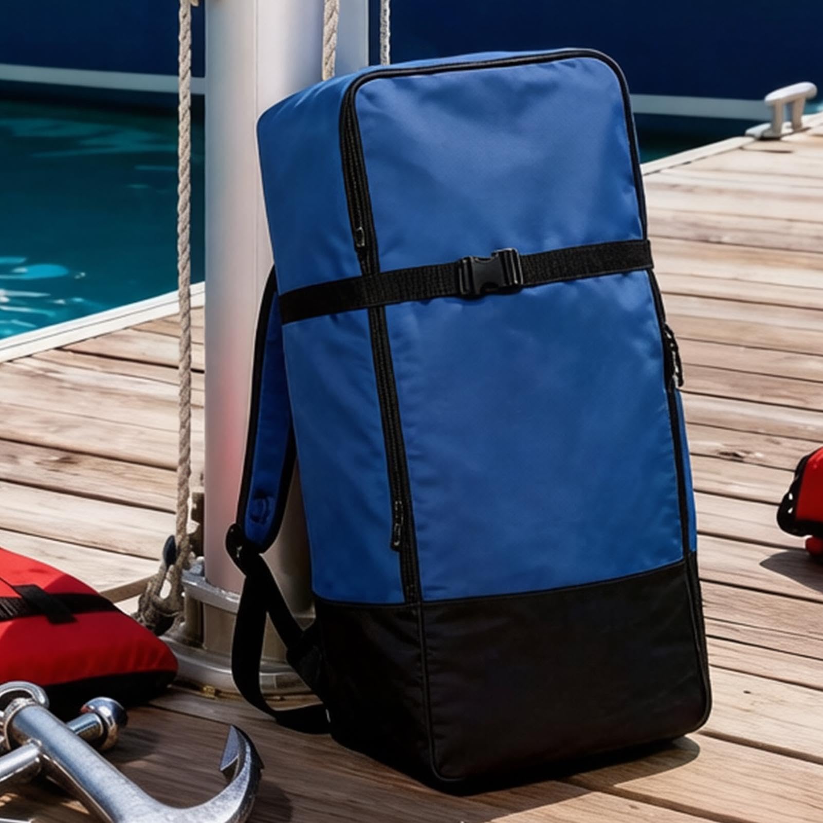 Bolsa para Tabla de Paddle Surf Impermeable Grande | Con correas acolchadas ajustables, bolsa de transporte protectora de viaje para tablas de remo inflables, surf, kayak, playa