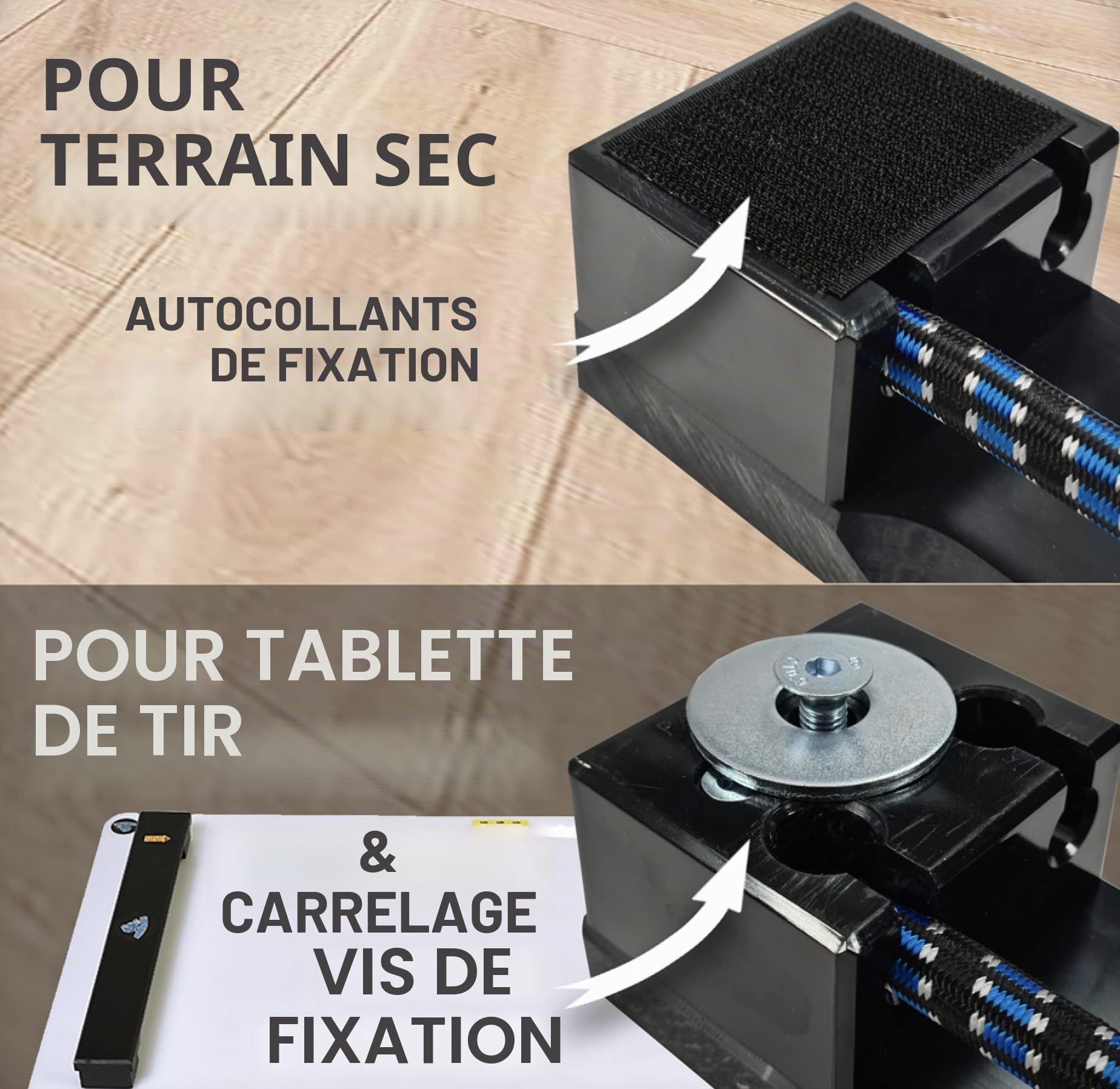 Hockey Revolution My Passer One Timer – Entraîneur de Passage léger – Équipement de Rebond Durable pour Passes, tir, minuterie Unique – Longueur 61 cm, vis de Montage incluses