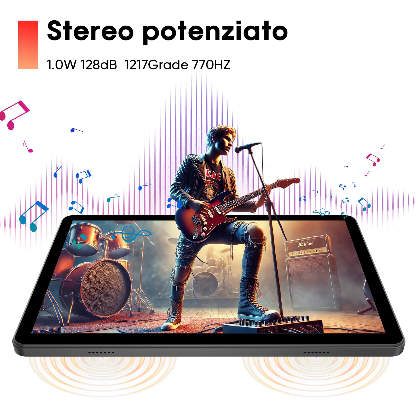 Raemond Tablet Android 15 10,1 pollici con Tastiera, Octa-Core T30, 18GB RAM, 128GB Memoria fino a 1TB TF, Display IPS 1280×800, WiFi 2.4G/5G, BT 5.2, GPS, Face ID, USB-C, Batteria 6000mAh, Nero