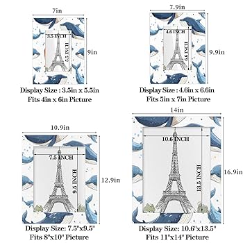 Amazon.com - FIXIXI Ocean Animal Whale Picture Frame 4x6