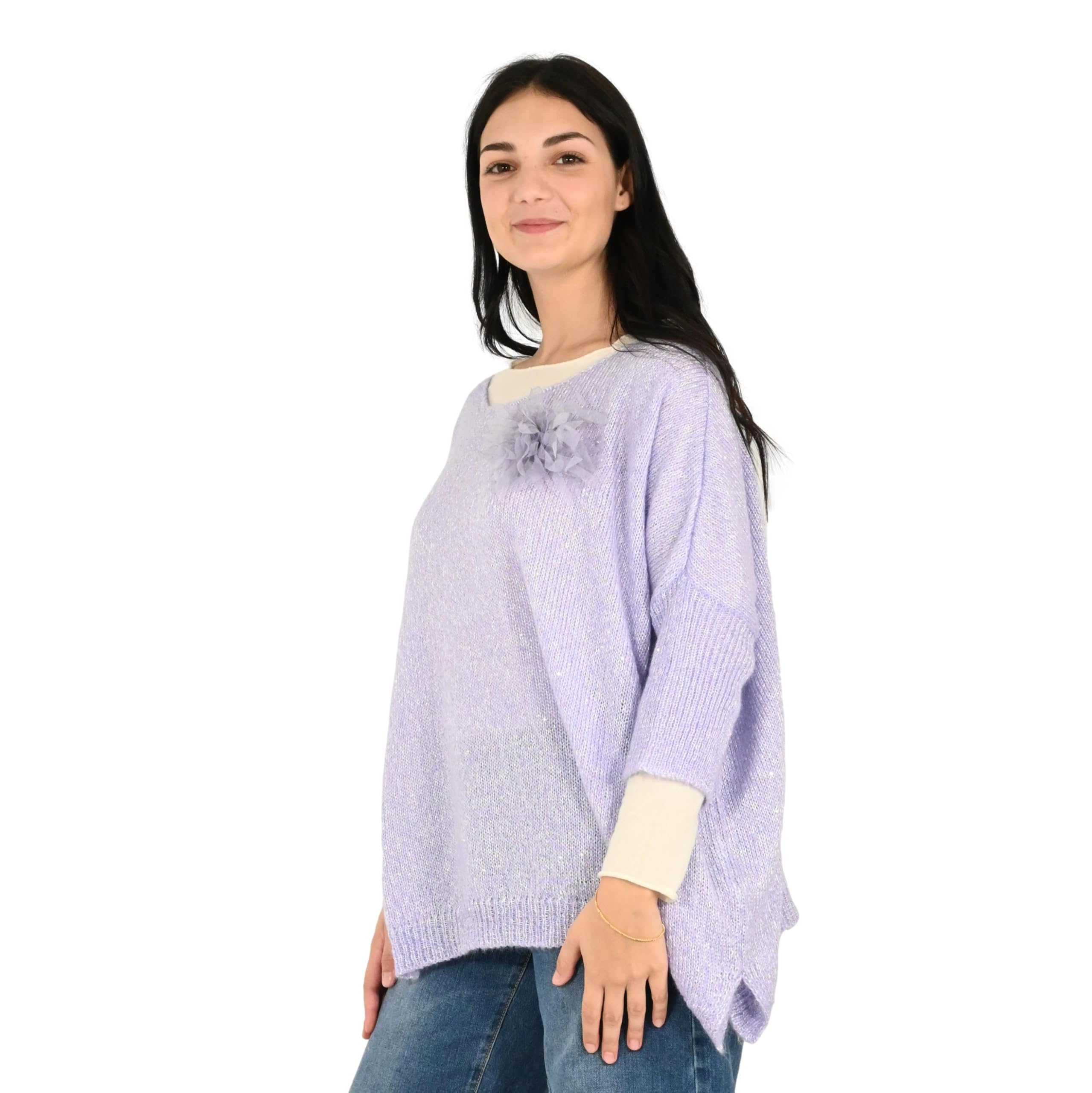 Kontatto maglia donna lilla 3M0975C