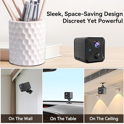 Miniatura 4 de PEGATISAN Cámara de seguridad celular 4G LTE inalámbrica para exteriores, sin WiFi, mini cámaras ocultas portátiles para seguridad en el hogar,