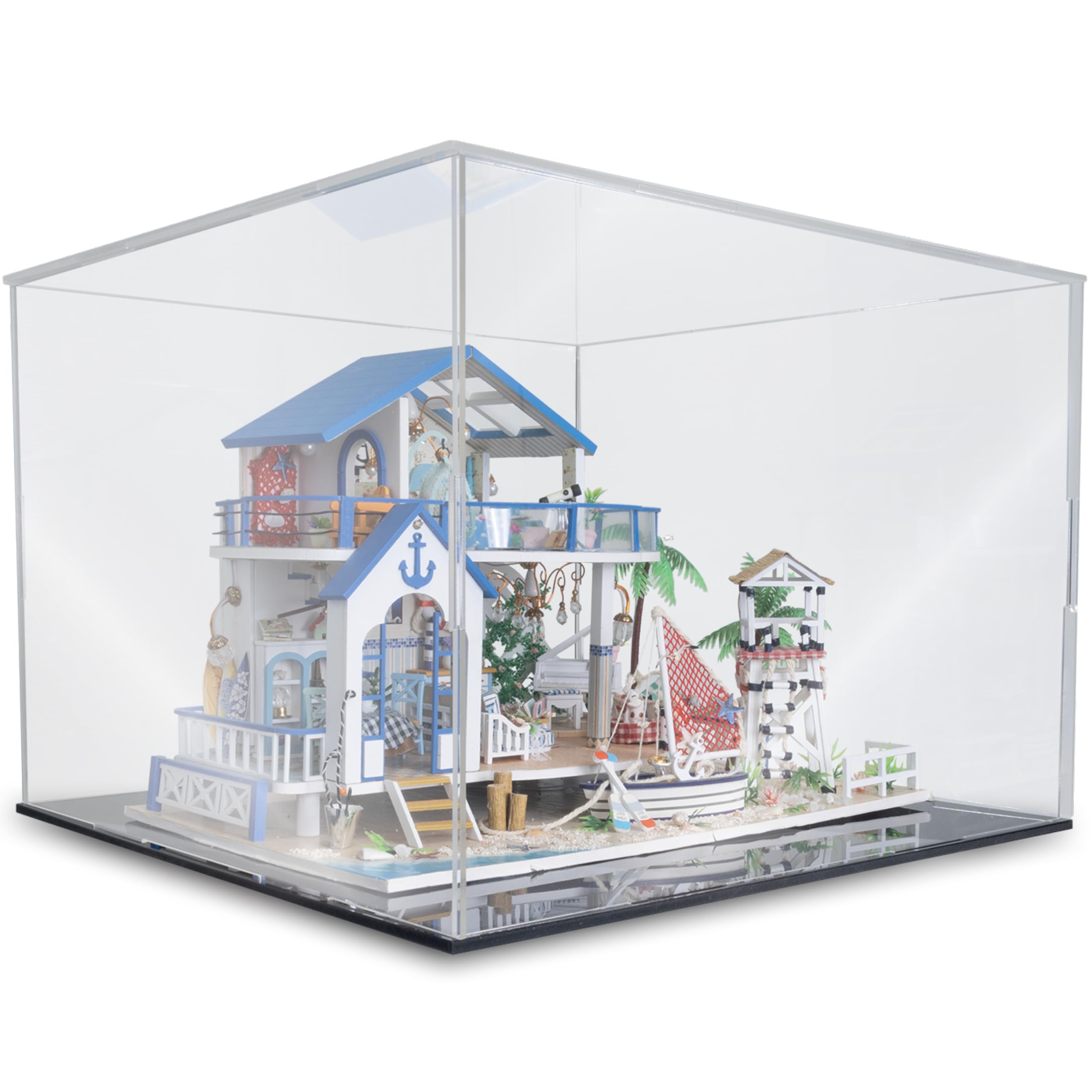 Crafts&Co® Cache-Poussière pour Maison Miniature | Pochette de Protection en Plexiglas | DIY Kit | Maison de Poupée Adulte | Maquette | 35 x 35 x 25 cm | Grande Crafts&Co® Cache-Poussière pour Maison Miniature | Pochette de Protection en Plexiglas | DIY Kit | Maison de Poupée Adulte | Maquette | 35 x 35 x 25 cm | Grande