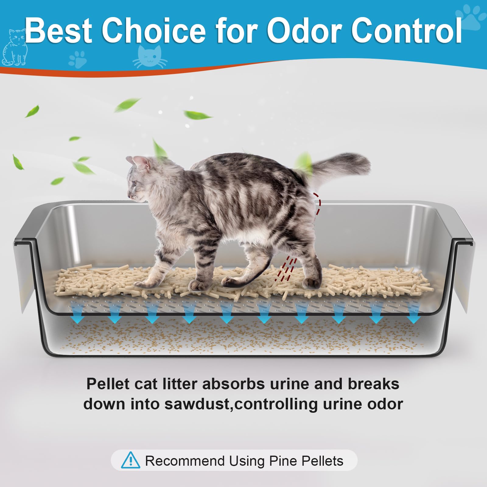 With Sifter Steel Litter Box Stainless Steel Cat Litter Box With