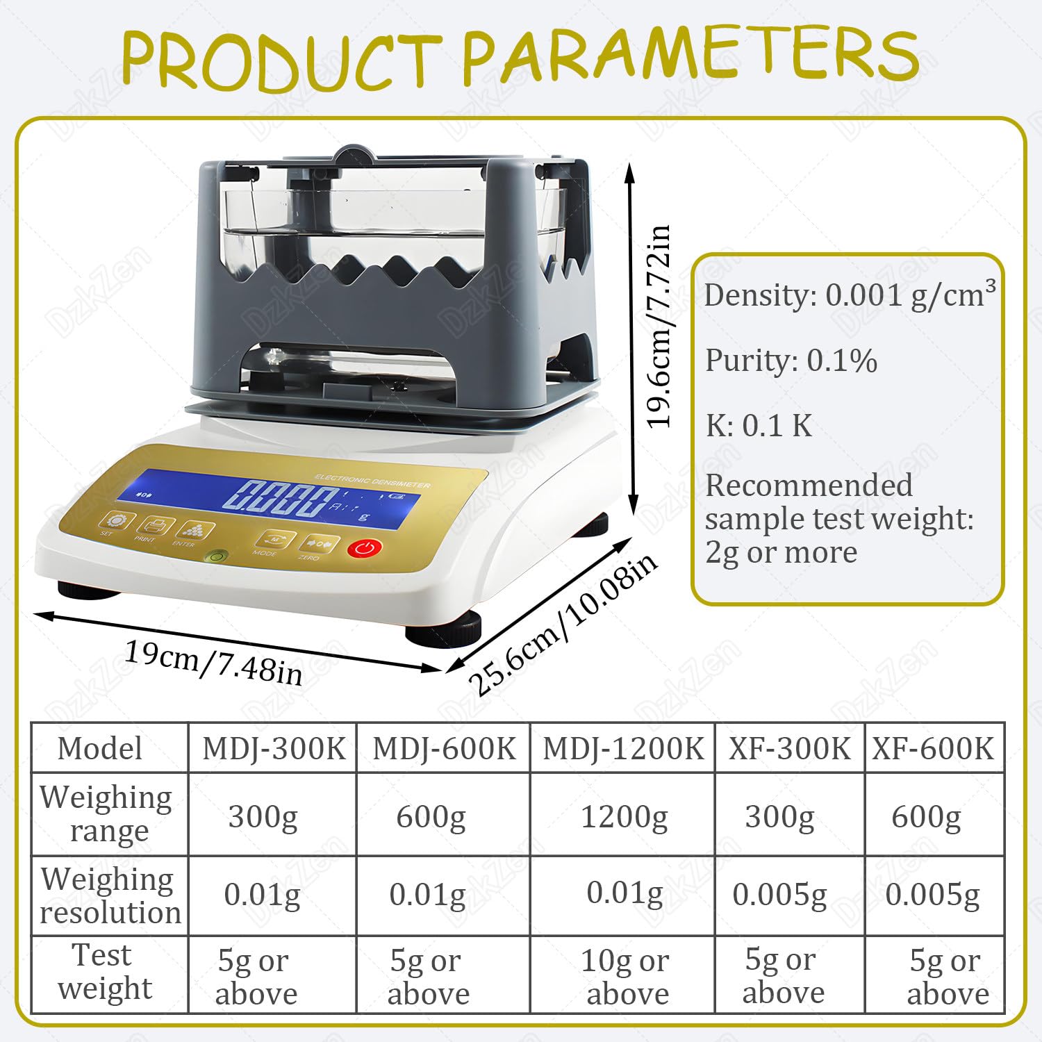 Gold Reinheit Tester Maschine für Schmuck, Präzision 0,01 g Gold Analyzer für Edelmetalle, Laborausrüstung für Goldforschung, Zuverlässiges Goldprüfgerät