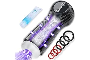 Automatic Male Masturbator Sex Toys - Sucking Blowjob Pocket Pussy Stimulator with...